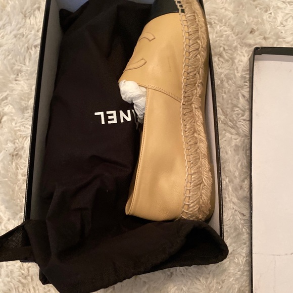 Lambskin Chanel black/beige Espadrilles - Picture 4 of 5